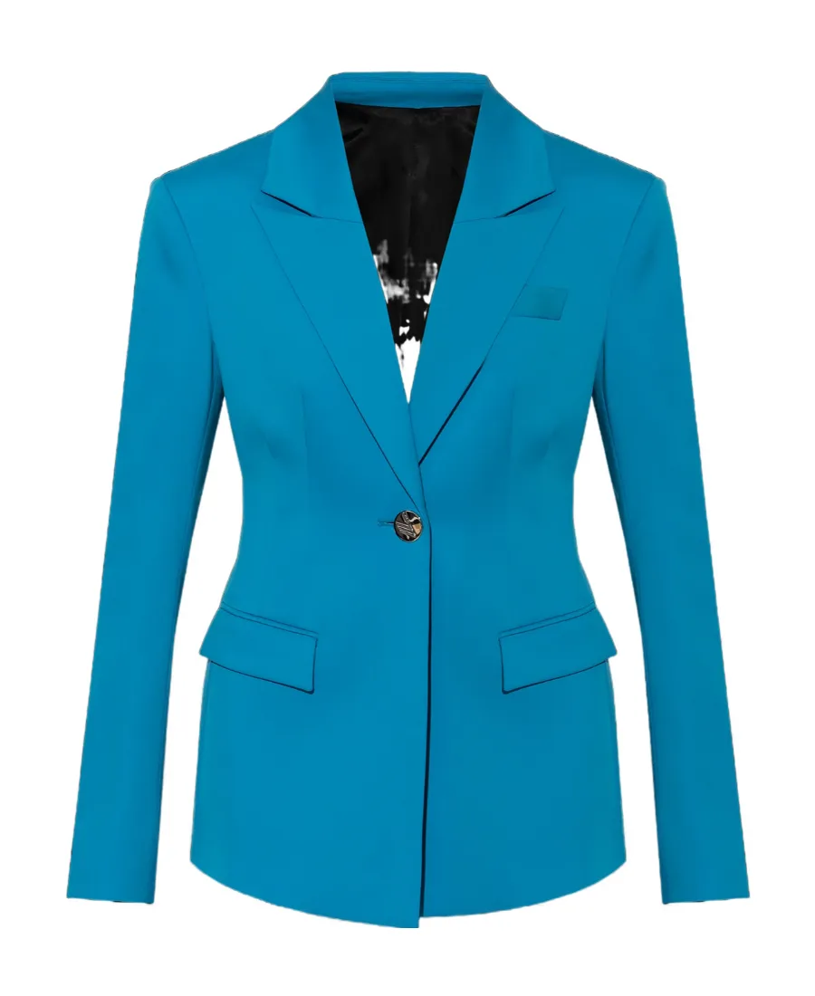 Single-Breasted Long-Sleeved Blazer