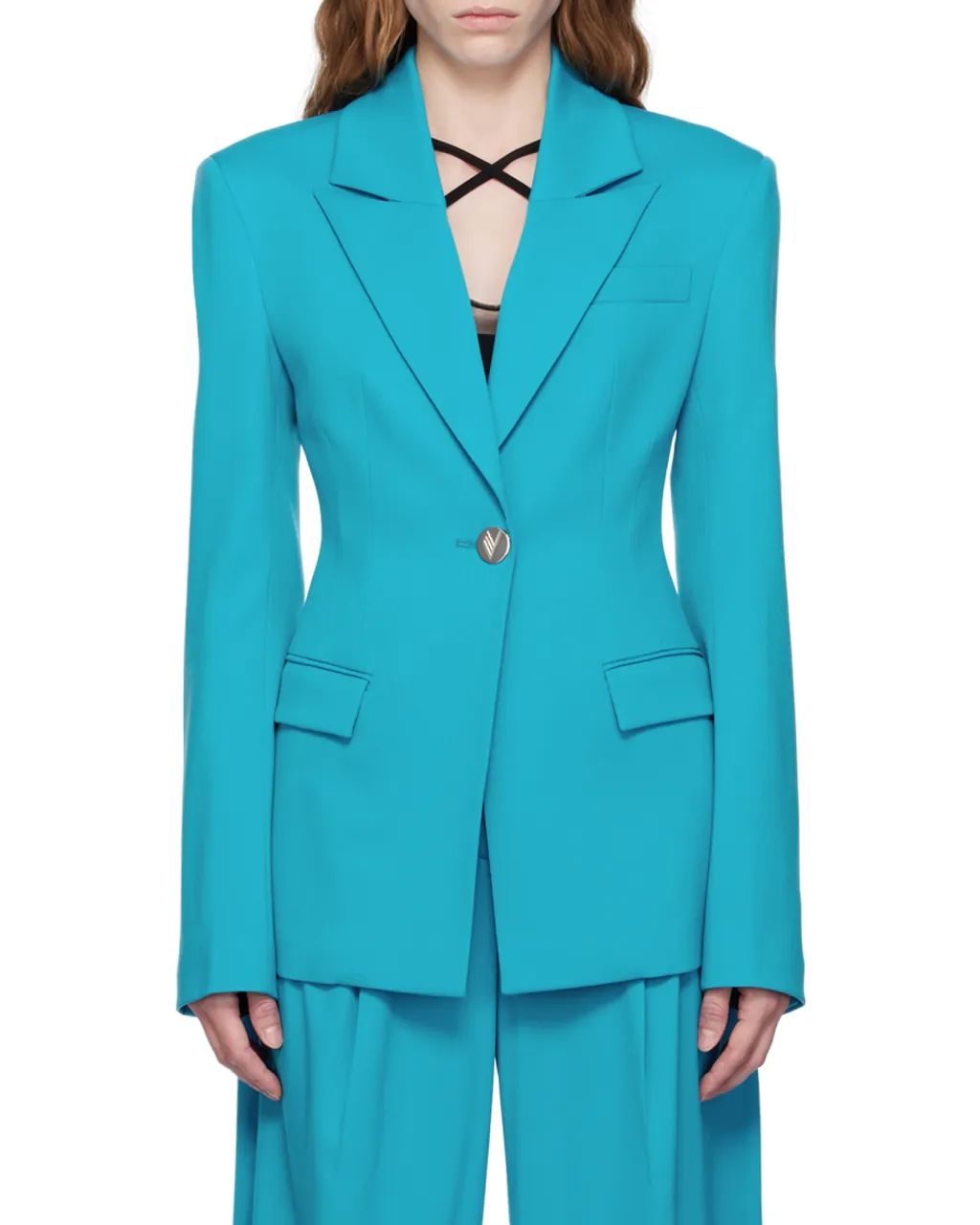 Single-Breasted Long-Sleeved Blazer