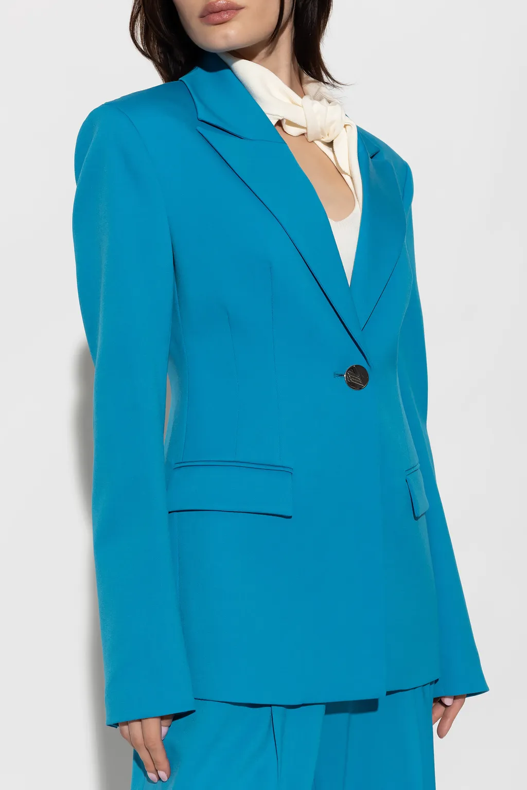 Single-Breasted Long-Sleeved Blazer