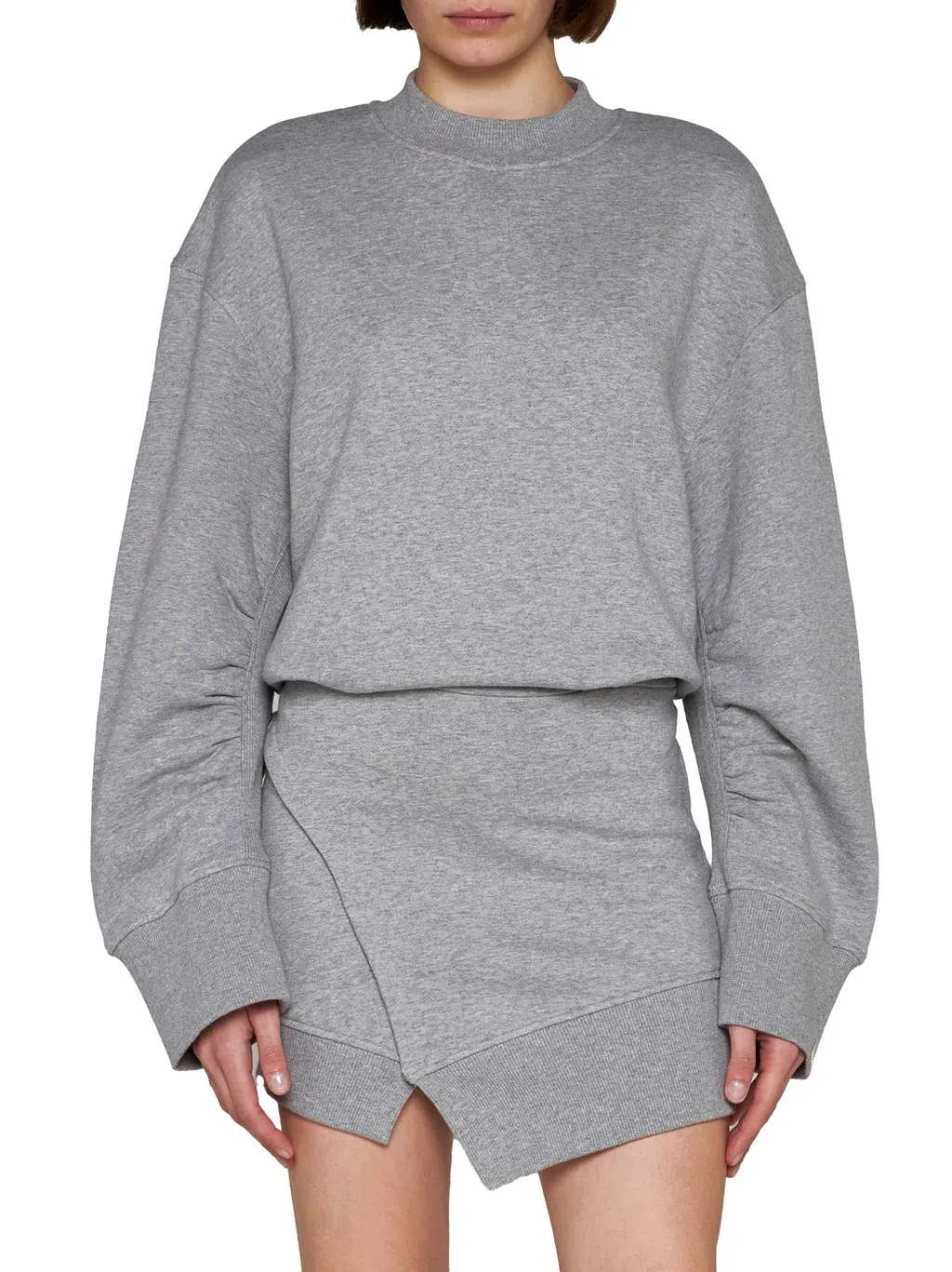 Ivory Long Sleeved Mini Dress