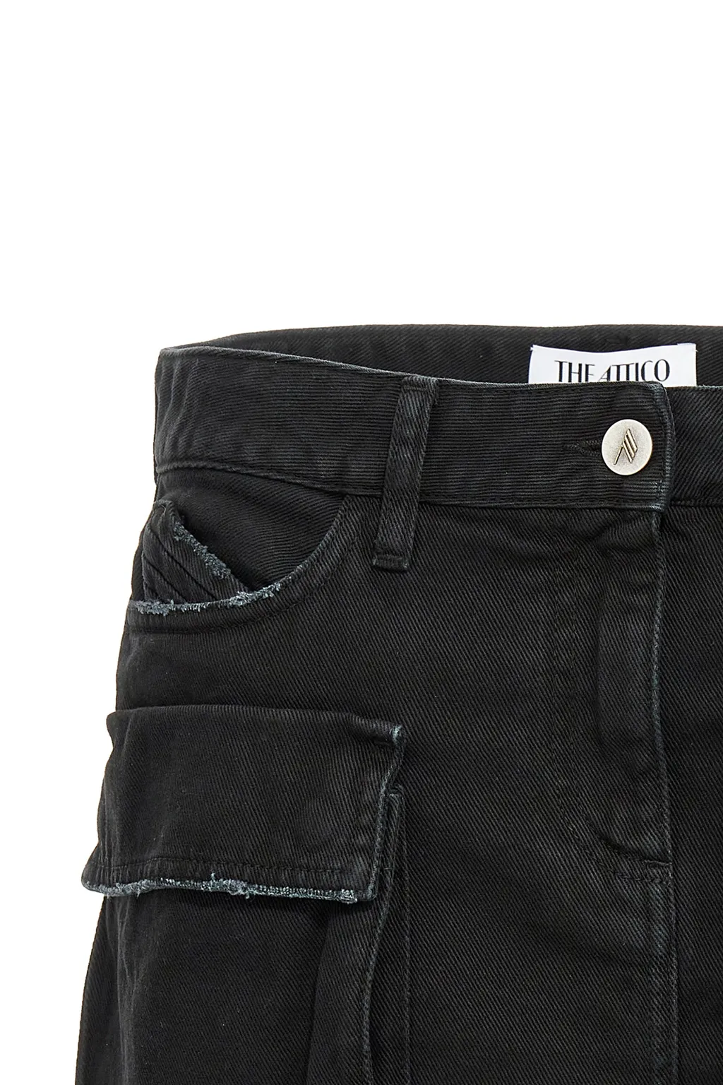 Fay Low-Rise Denim Miniskirt