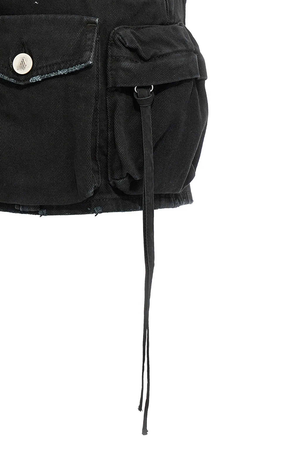 Fay Low-Rise Denim Miniskirt