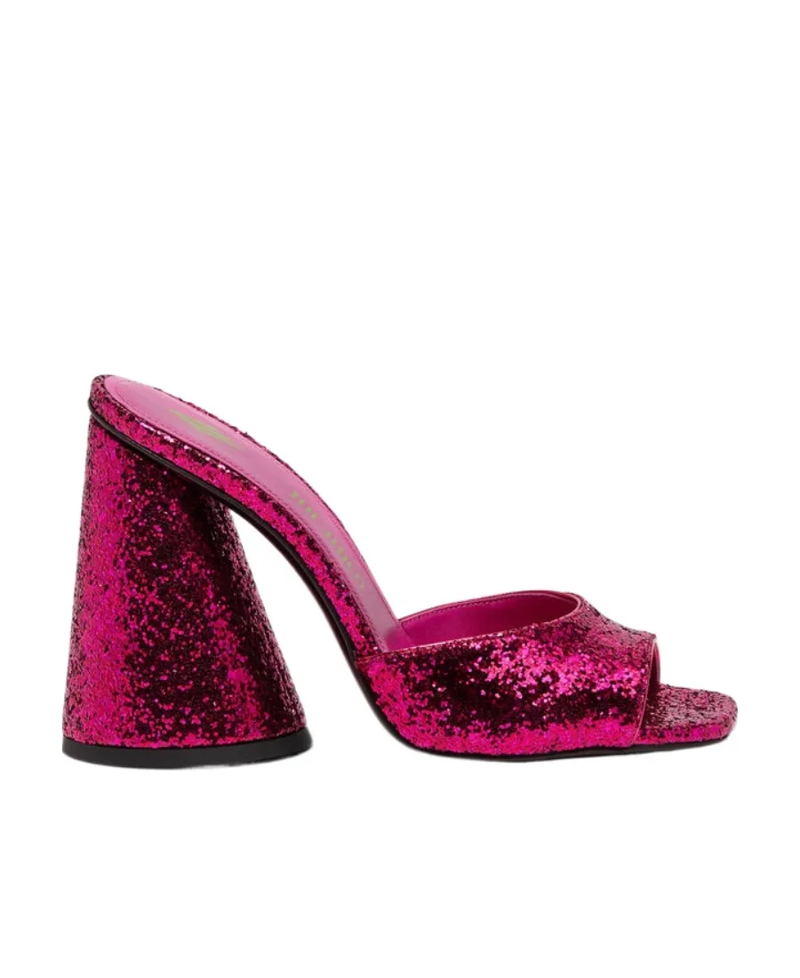 Devon Open-Toe Glitter Sandals