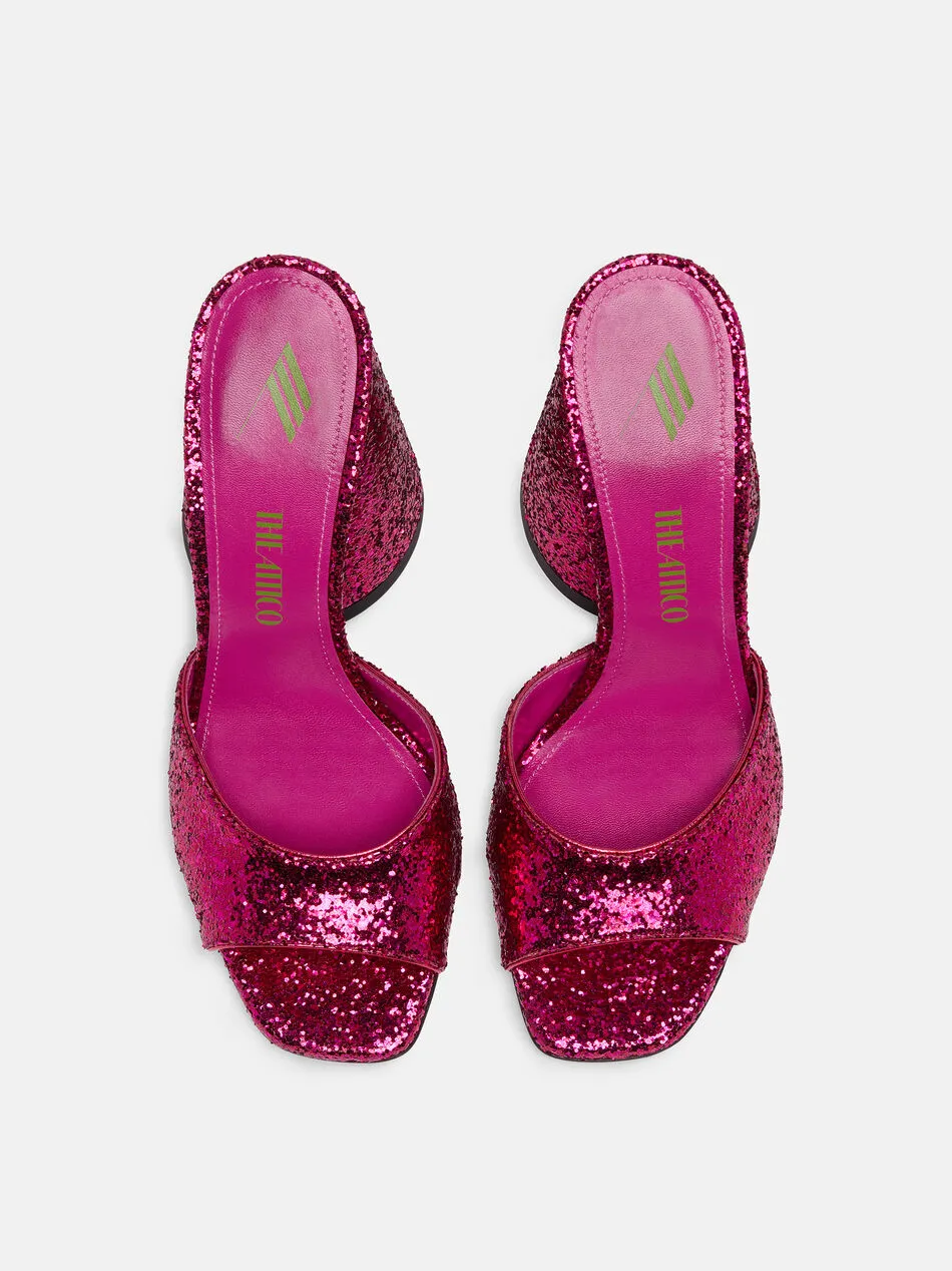 Devon Open-Toe Glitter Sandals