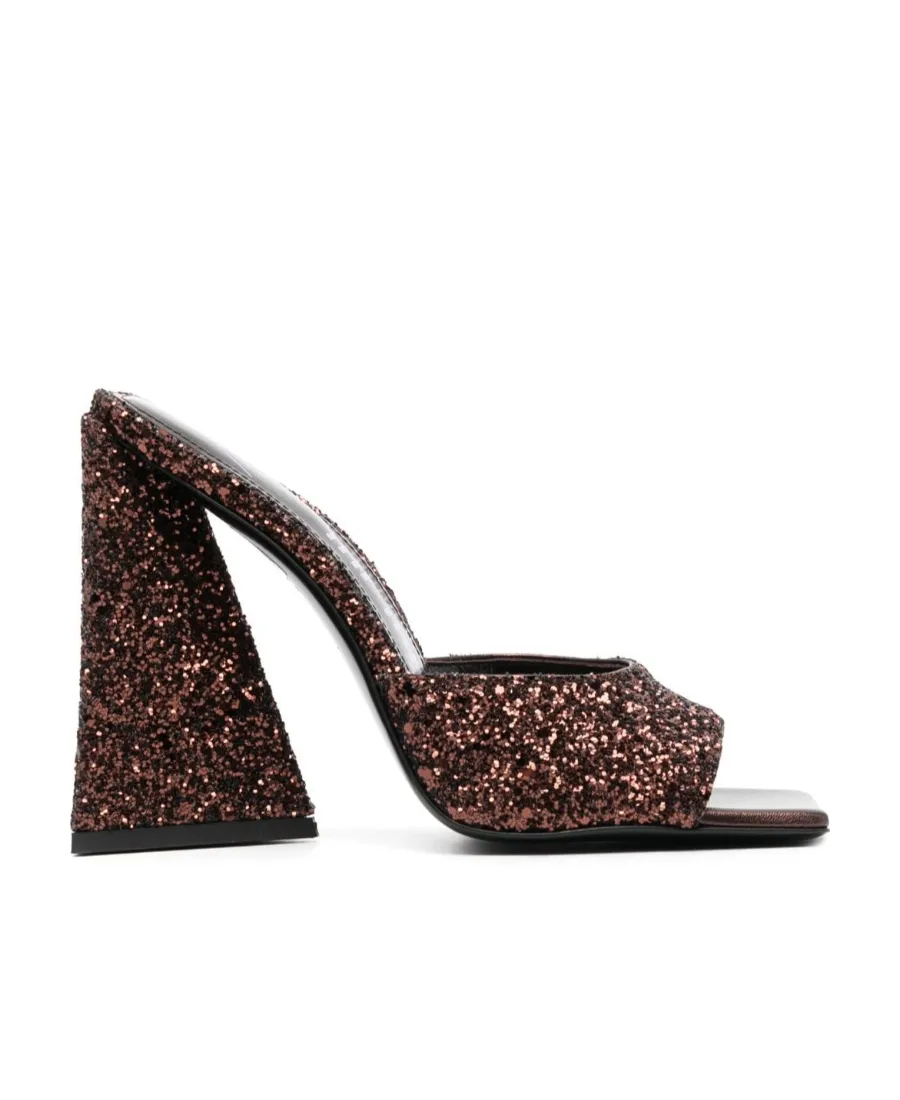 Devon Sequinned Heeled Mules
