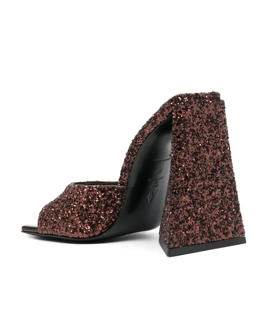 Devon Sequinned Heeled Mules