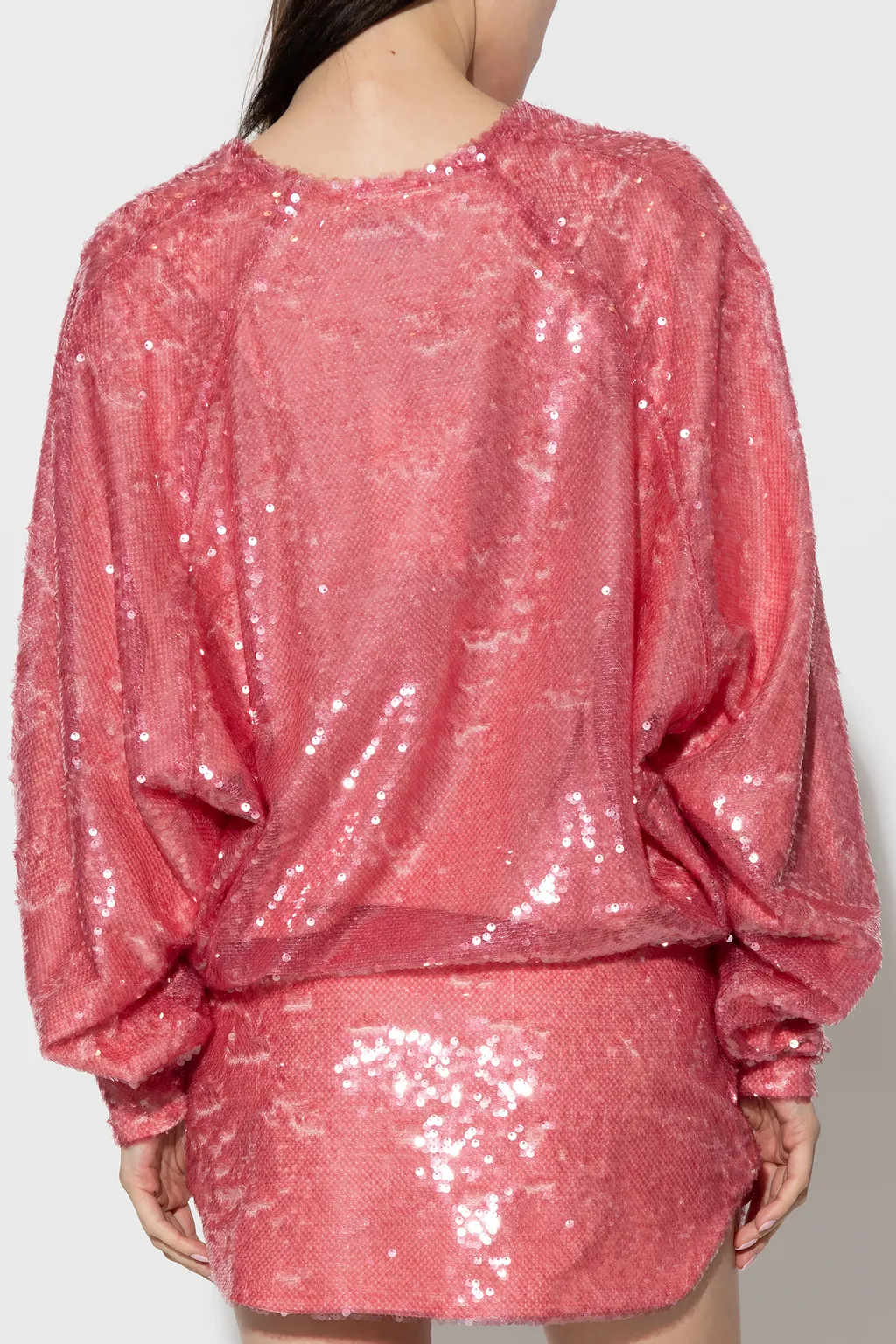 Gael Sequin-Embellished V-Neck Mini Dress