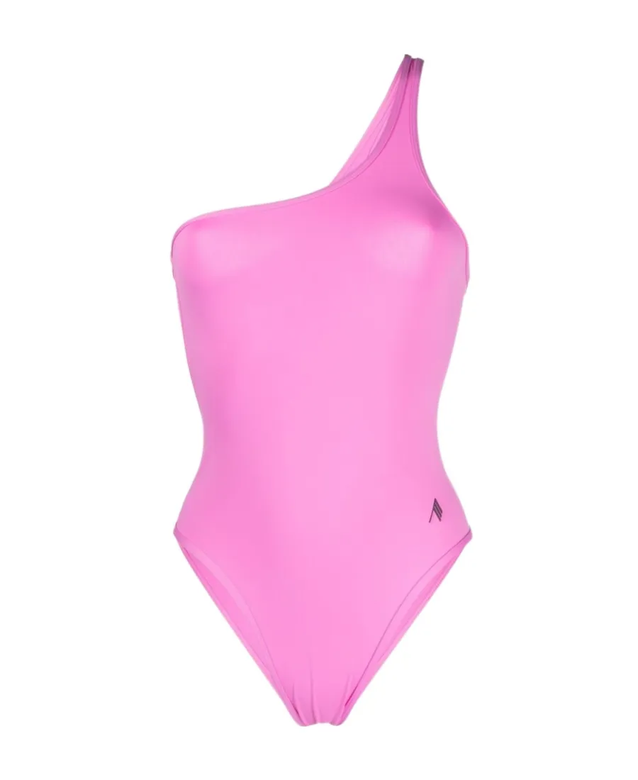 Logo Printed One Piece Swimsuit