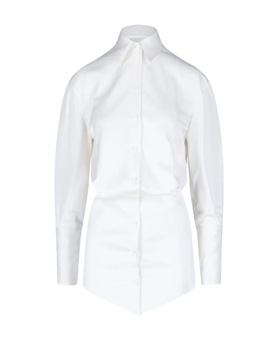 Silvye Collared Button-Up Mini Dress