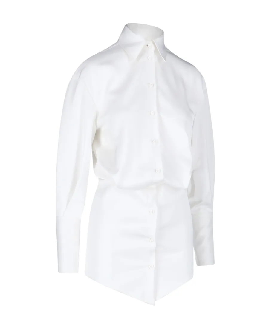 Silvye Collared Button-Up Mini Dress