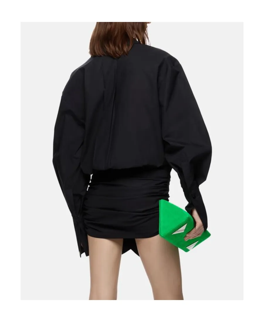 Long-Sleeved Mini Shirt Dress