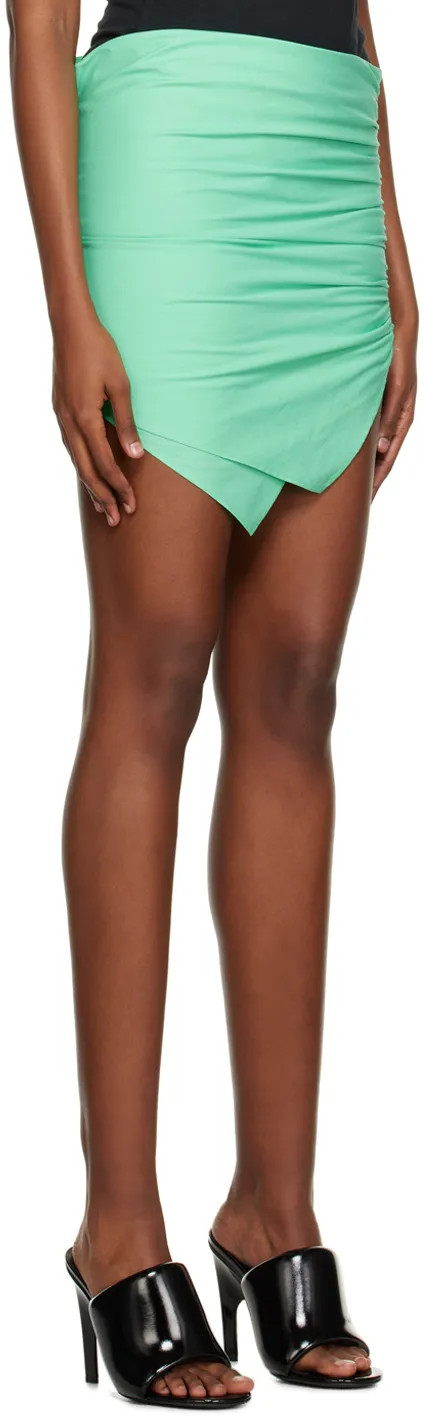 Gathered-Detail Miniskirt