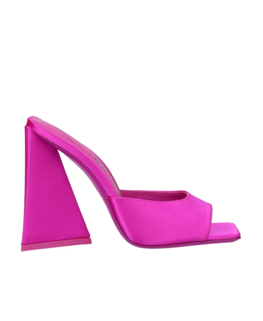 Devon Square-Toe Satin Finish Mules
