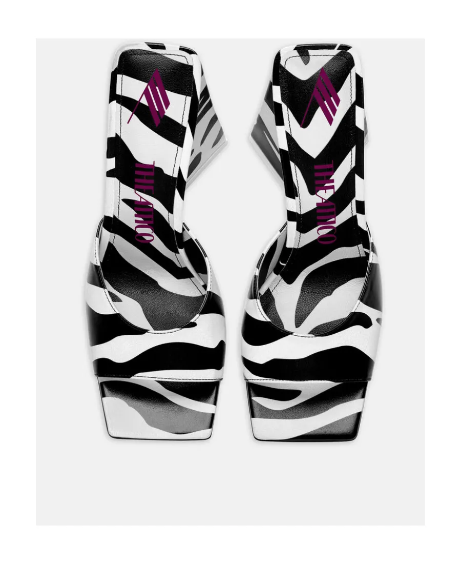 Devon Zebra Pattern Sandals