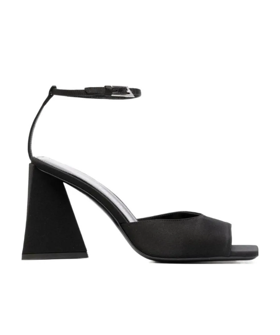 Piper Square Toe Satin Sandals