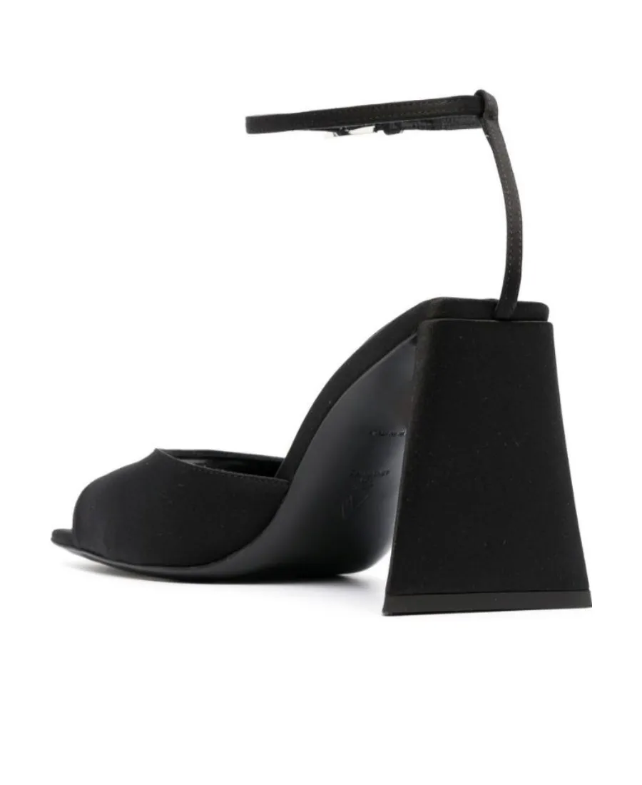 Piper Square Toe Satin Sandals