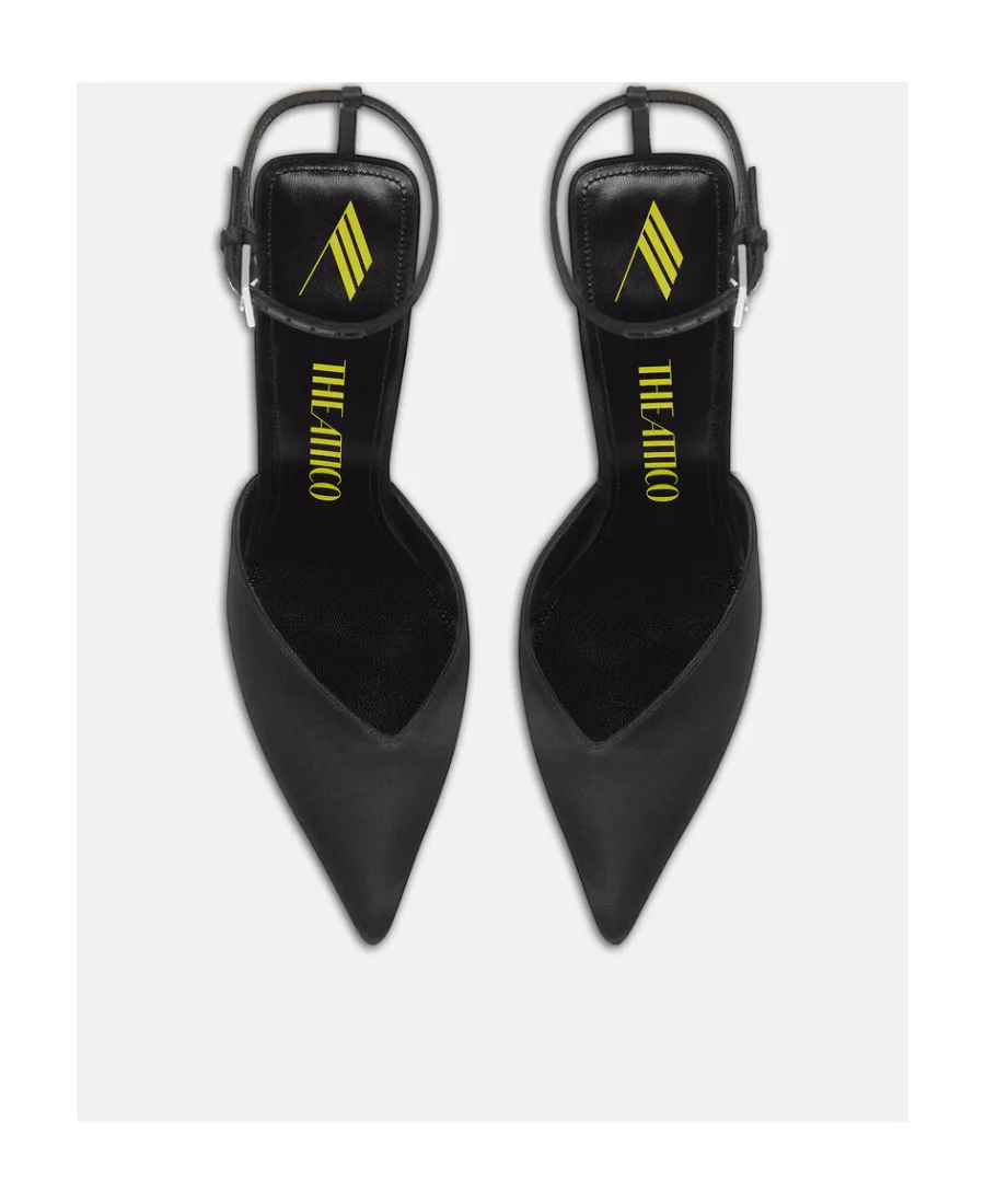 Perine Contrasting Heel Pointed Toe Pumps
