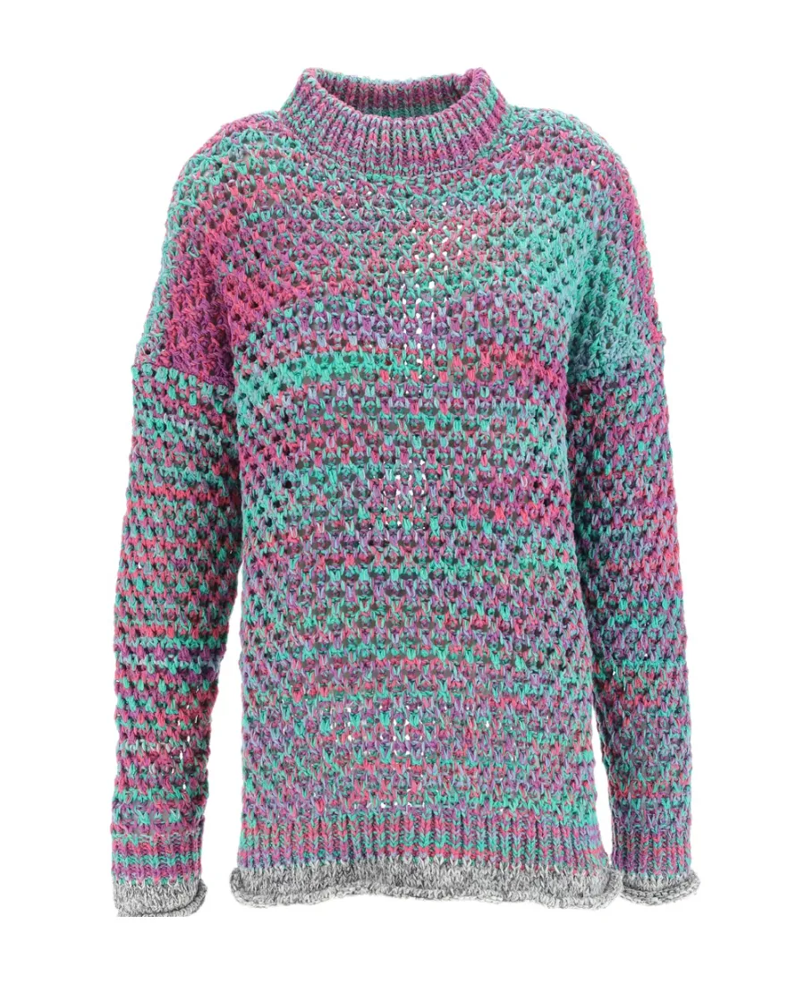 Crewneck Openwork Sweater