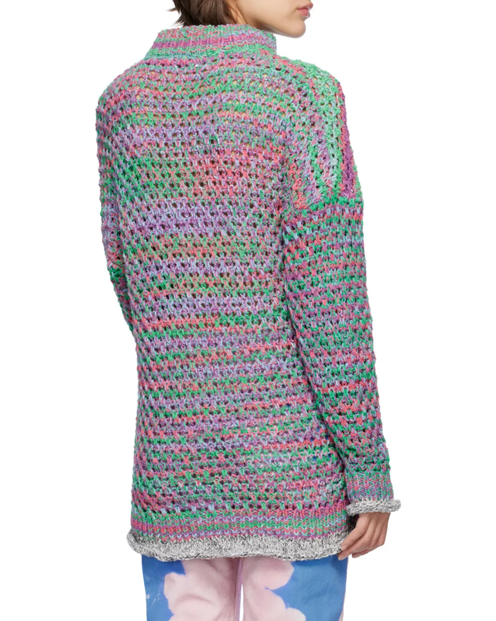 Crewneck Openwork Sweater