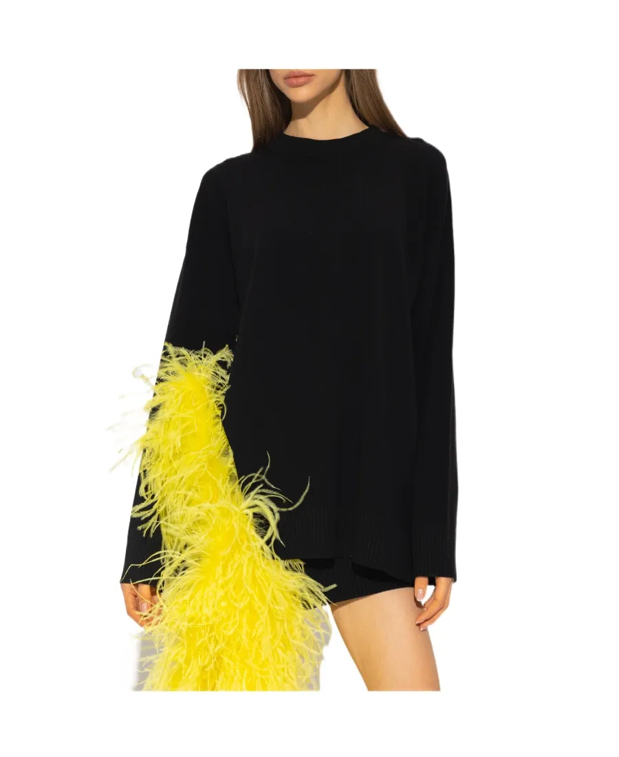 Blanche Feather Detailed Sweater