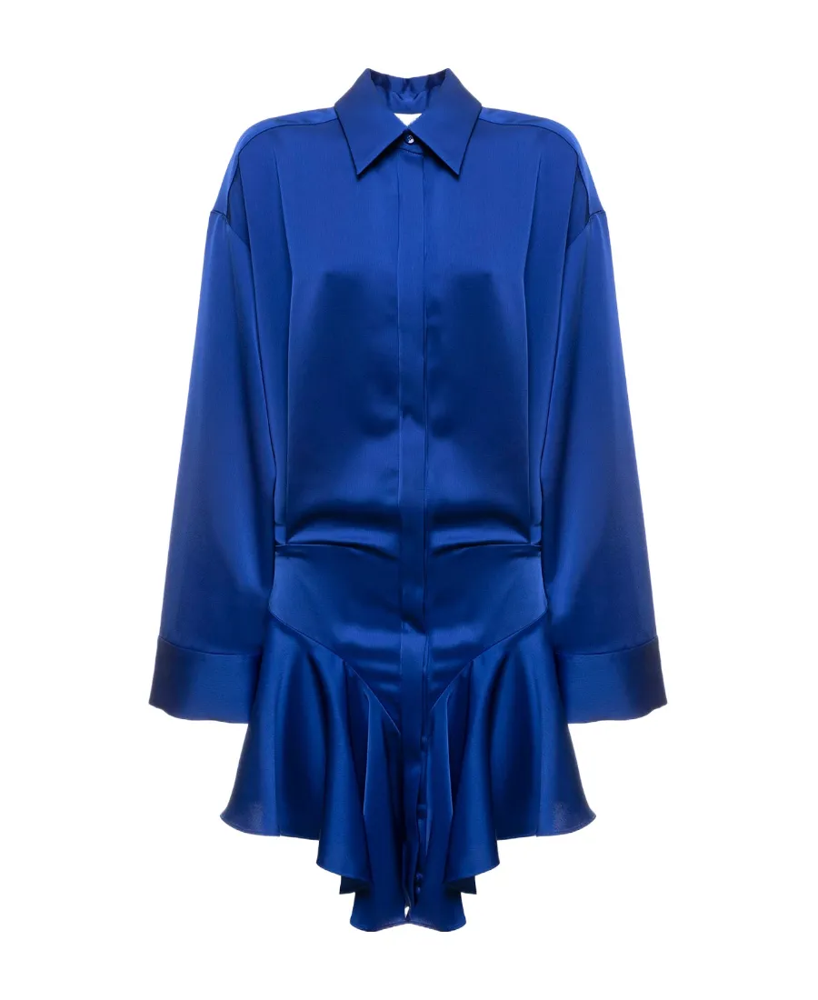 Ruffled Hem Mini Dress