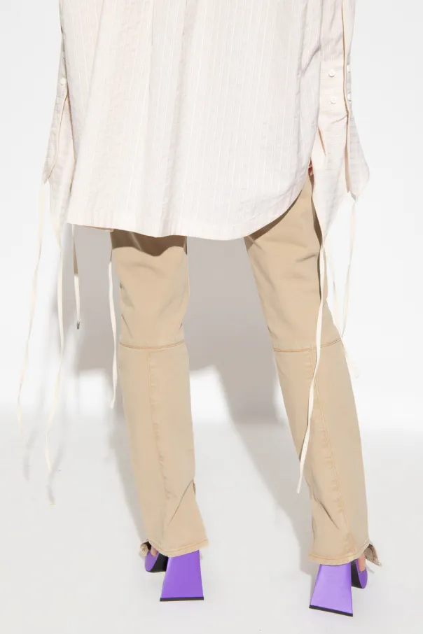 Logo Embroidered Skinny Fit Jeans