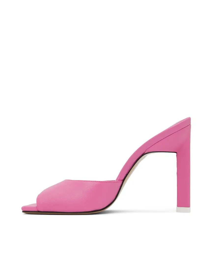 Anais Open-Toe Leather Mules