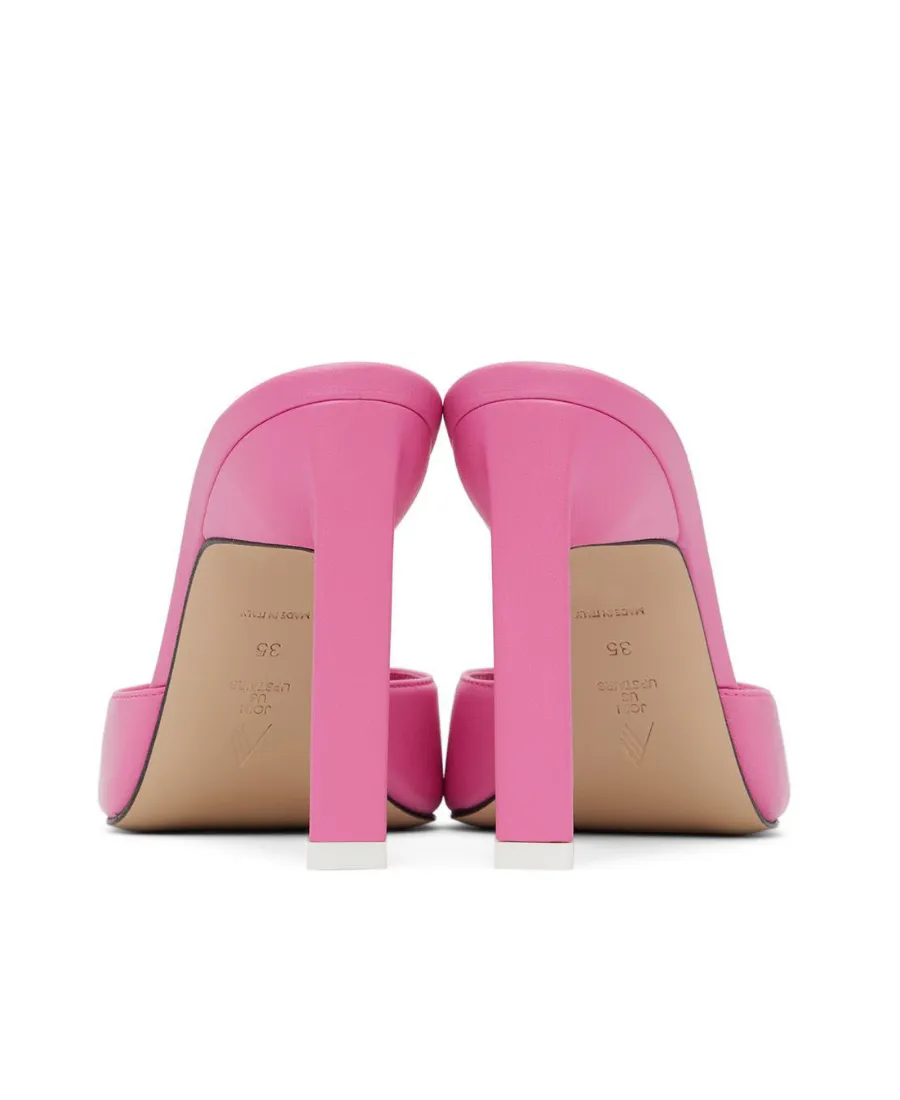 Anais Open-Toe Leather Mules