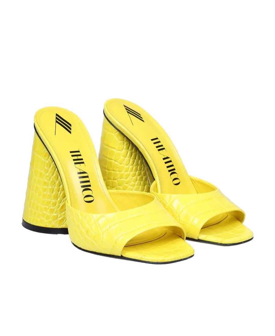 Logo Embossed High-Heeled Sandals