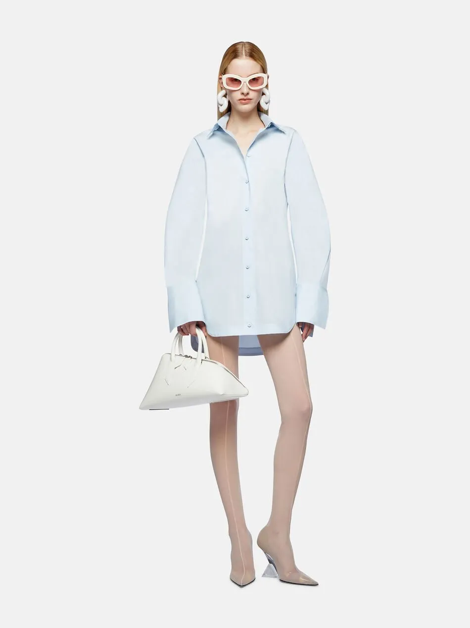 Long-Sleeved Mini Shirt Dress