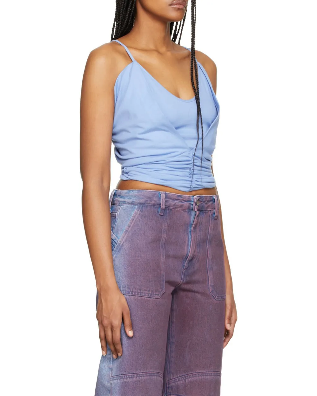 Layered Gathered Vest Top