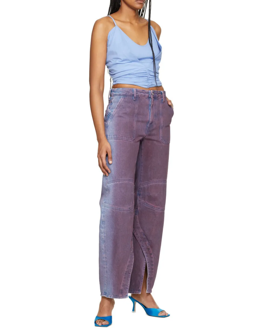 Layered Gathered Vest Top