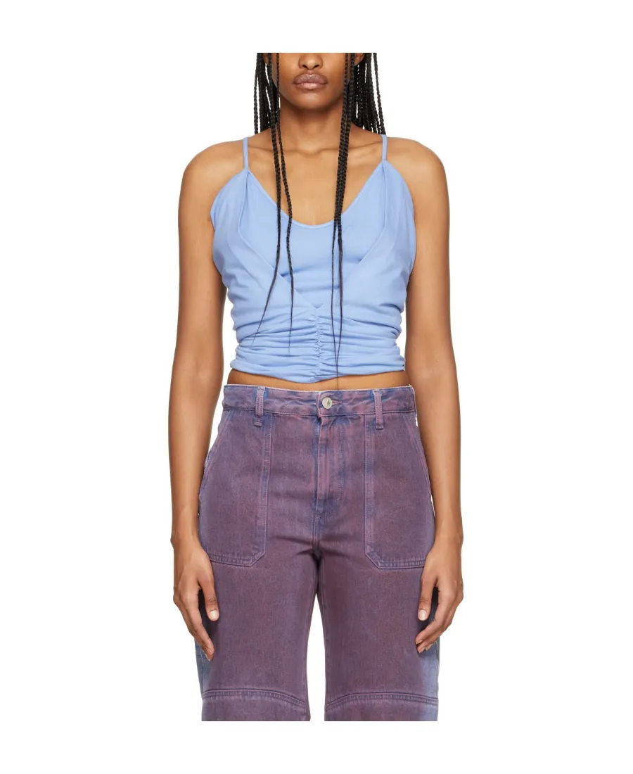 Layered Gathered Vest Top