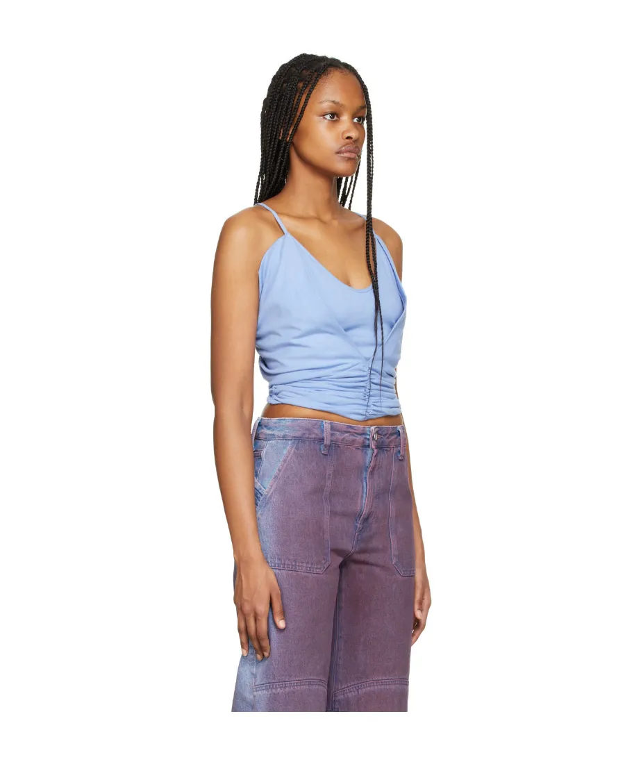 Layered Gathered Vest Top