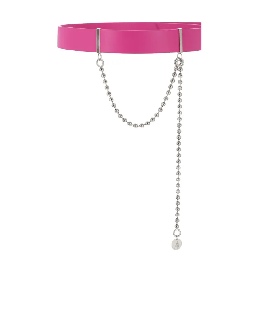 Chain Embellished Buckle Belt