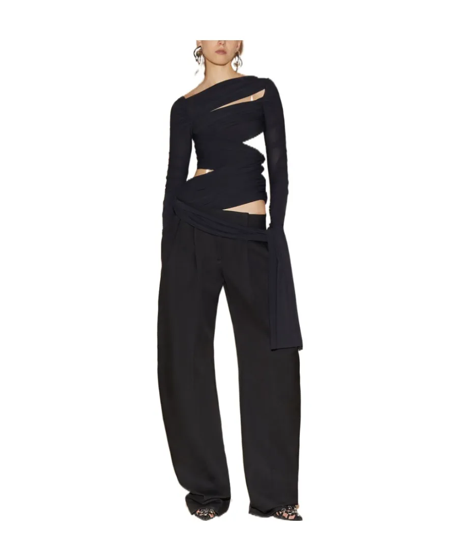 Draped Asymmetric Top