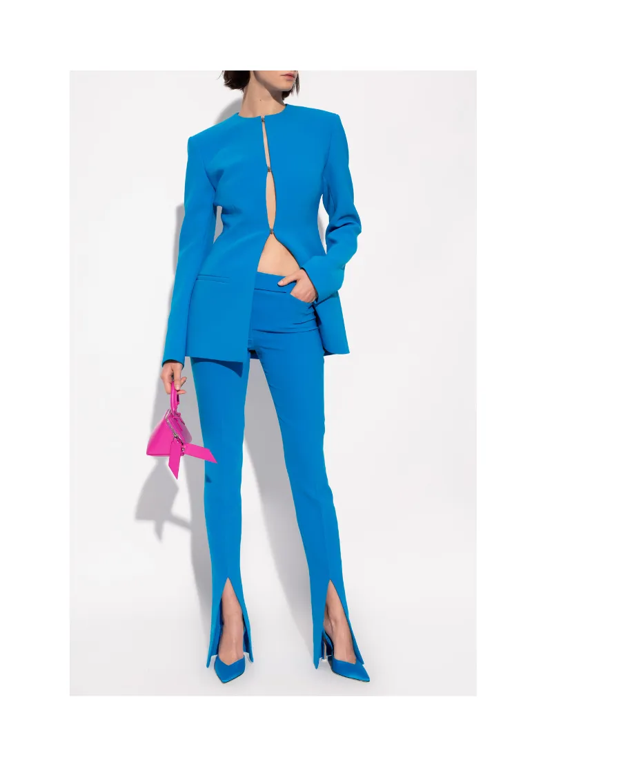 Front Slit Tailored Trousers
