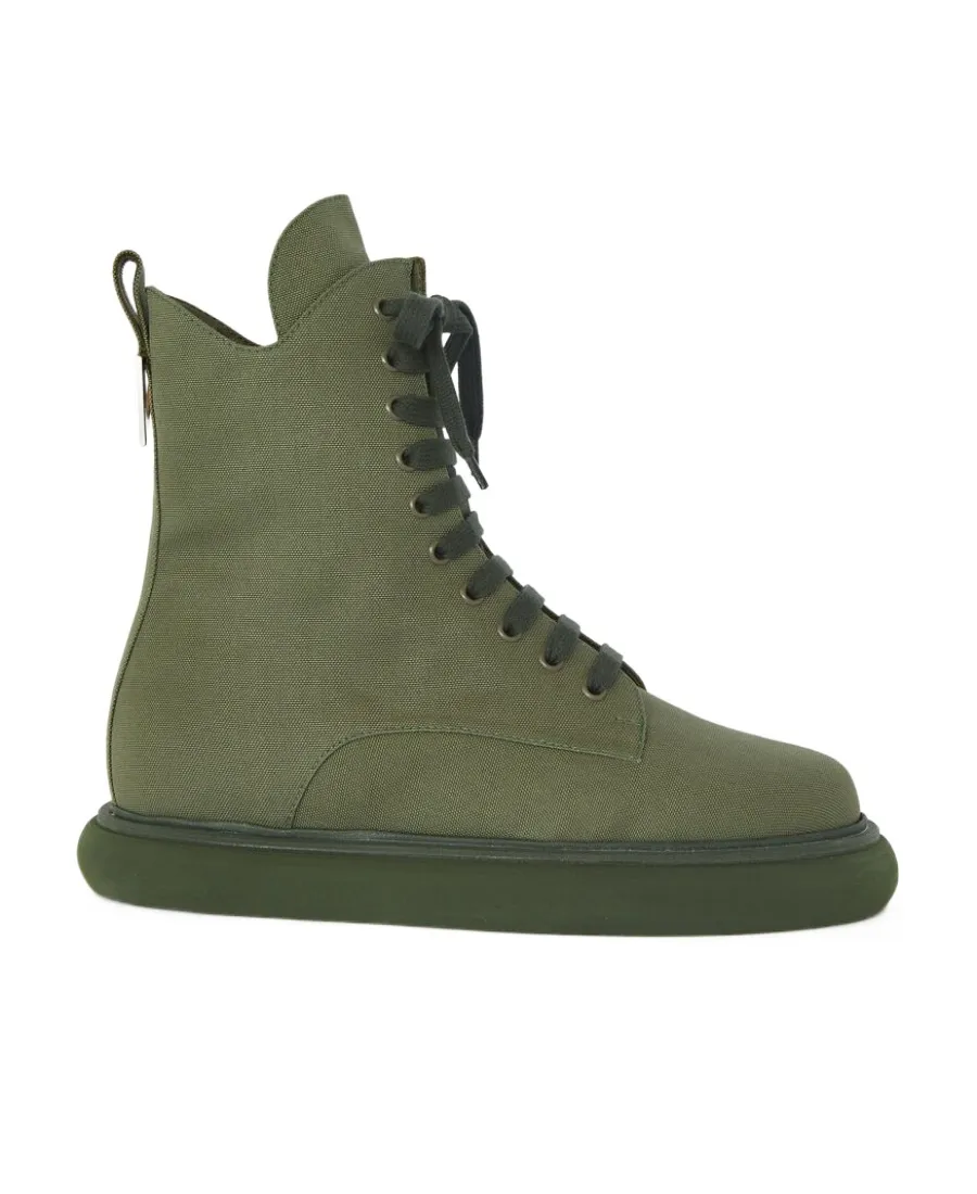Selene Platform-Sole Mid-Calf Boots