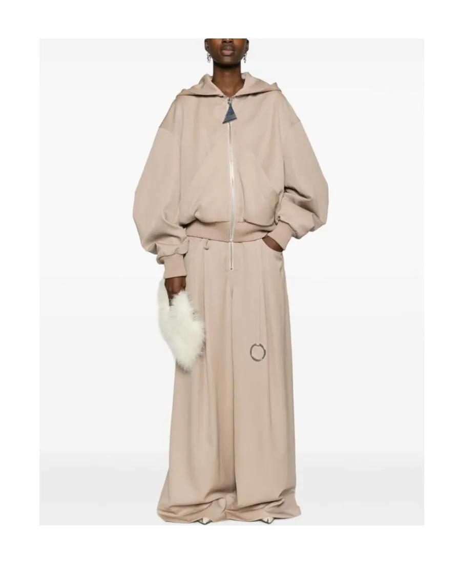 Wide-Leg Pleated Trousers