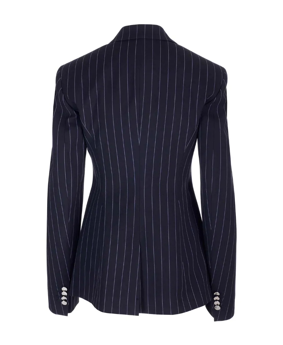 Single Breasted Striped Tailored Blazer