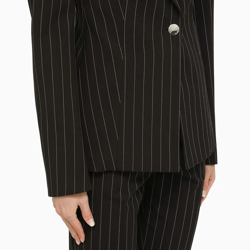 Single Breasted Striped Tailored Blazer