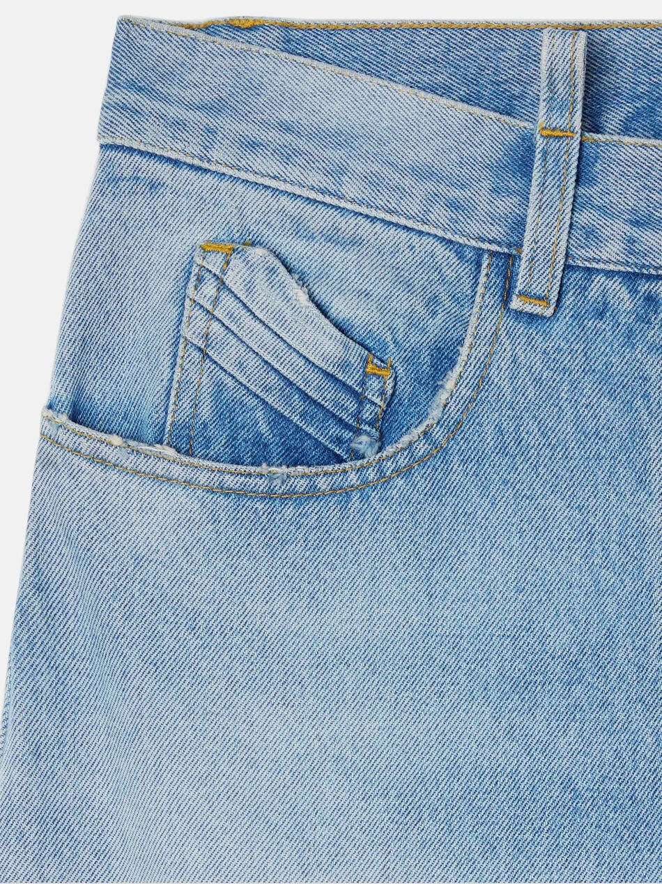 Ashton Cut-Out Detailed Wide-Leg Jeans