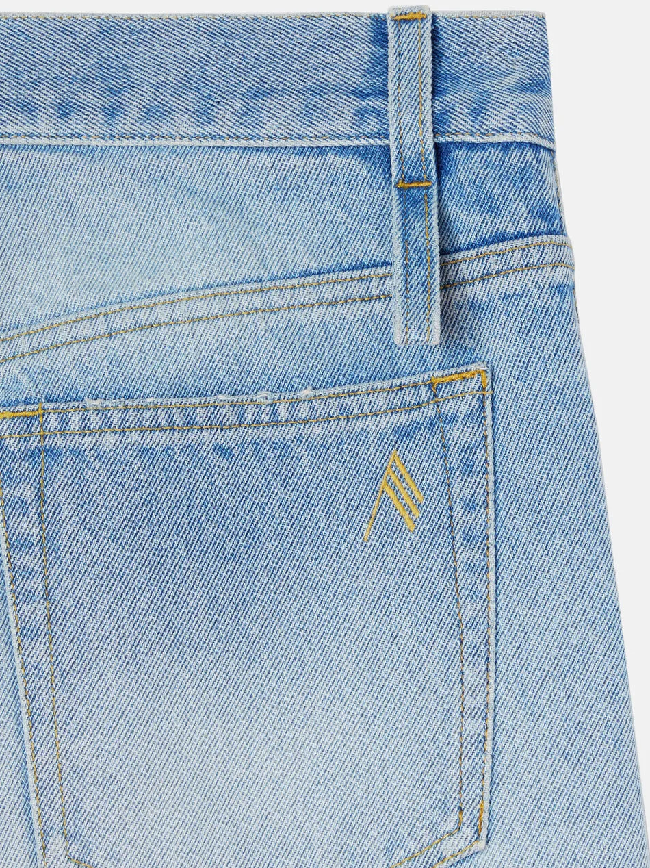 Ashton Cut-Out Detailed Wide-Leg Jeans
