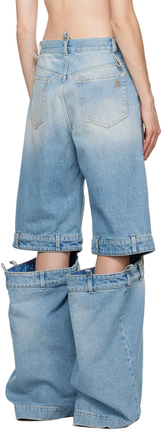 Ashton Cut-Out Detailed Wide-Leg Jeans