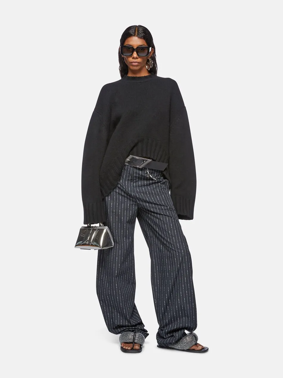 Logo-Embroidered Knitted Jumper