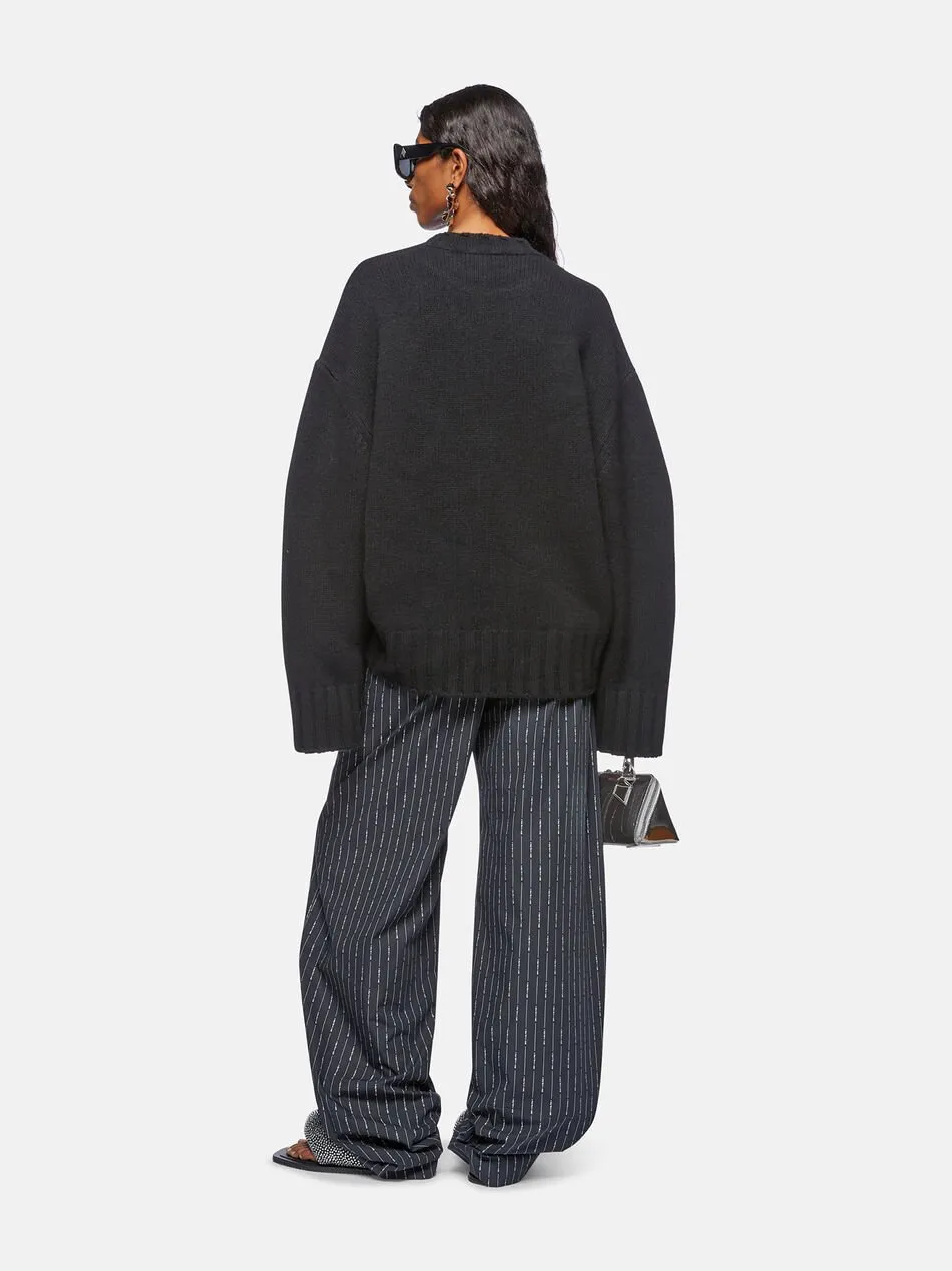 Logo-Embroidered Knitted Jumper