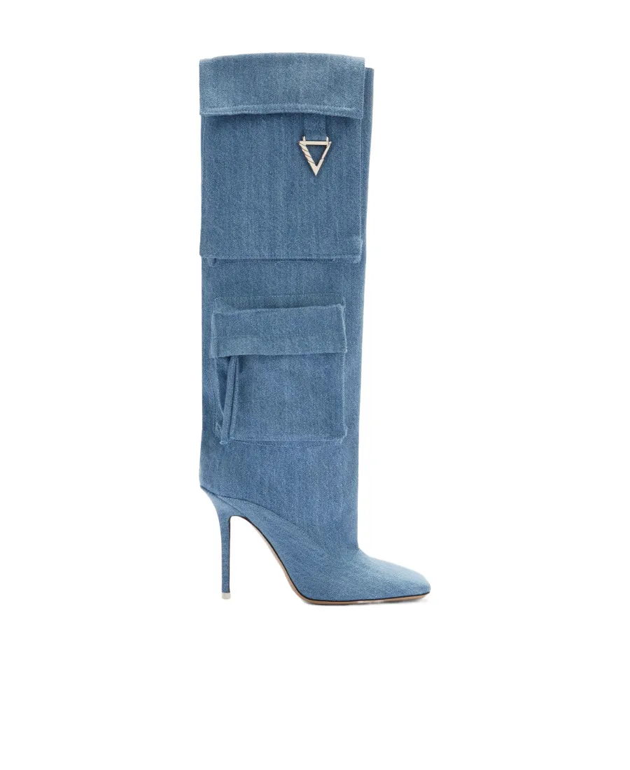 Sienna Denim Heeled Boots