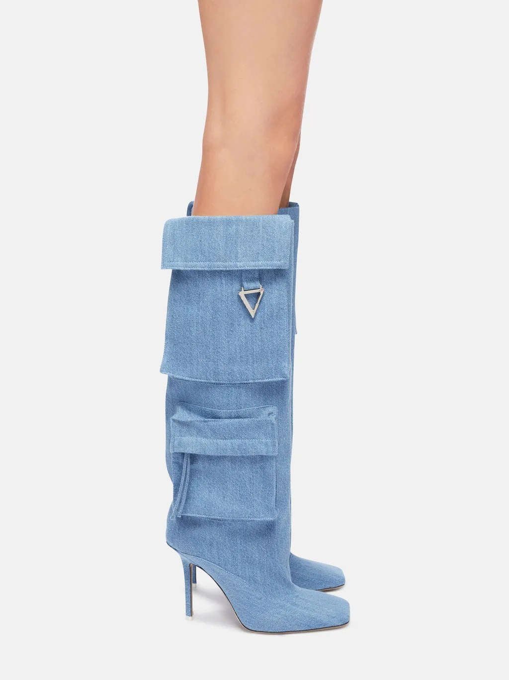 Sienna Denim Heeled Boots