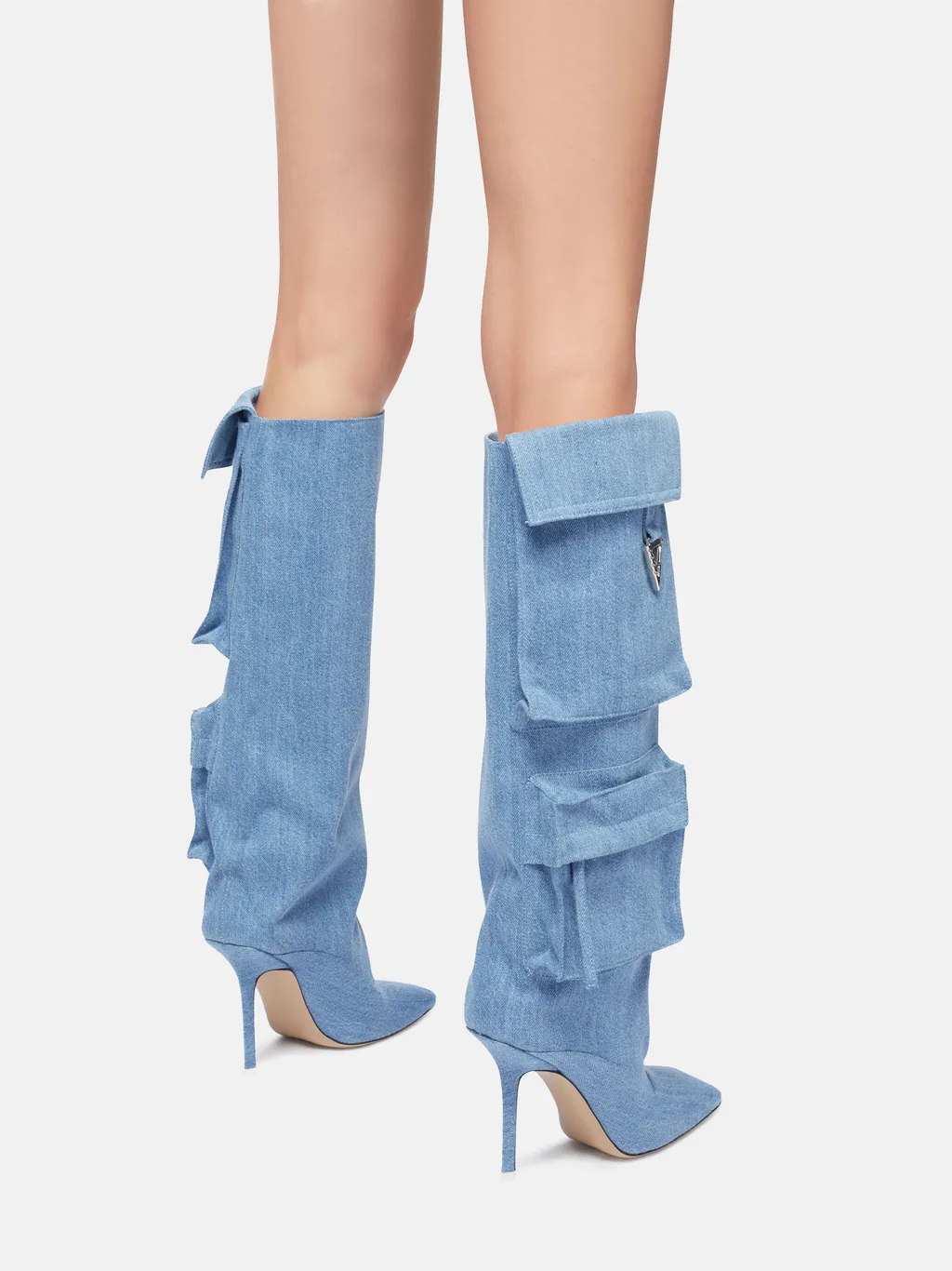 Sienna Denim Heeled Boots