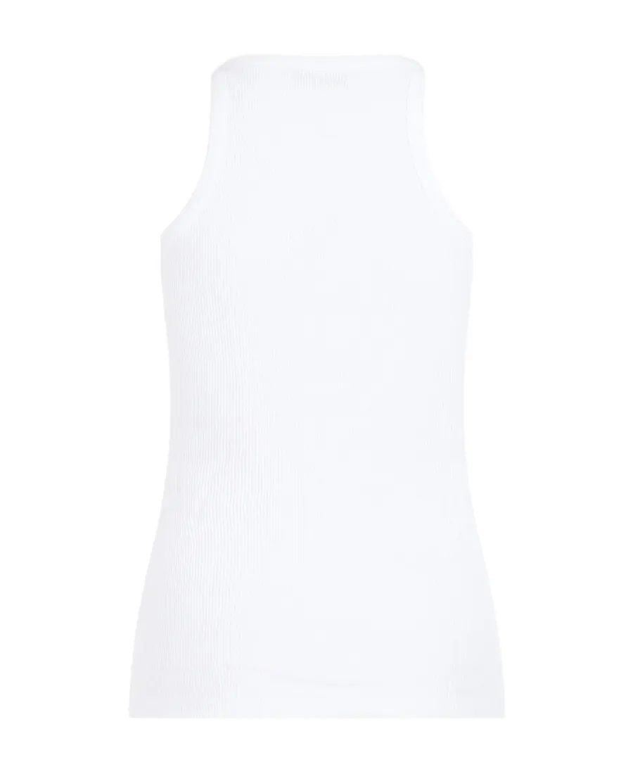 Cotton Tank Top With Stud Detail